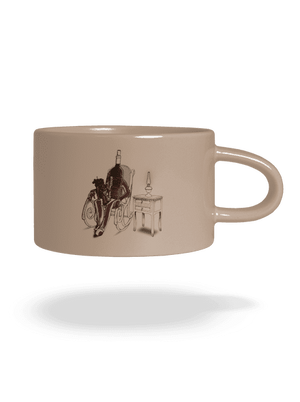 Dedo, rozprávaj hrnček makronka Brown Macaron