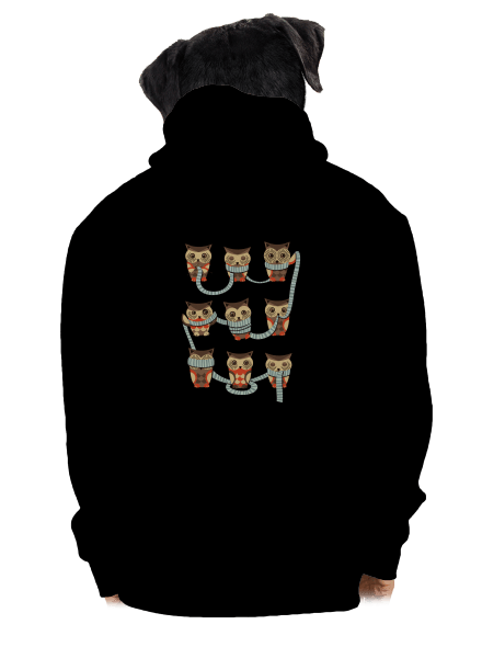 Sovičky pánska mikina na zips Black
