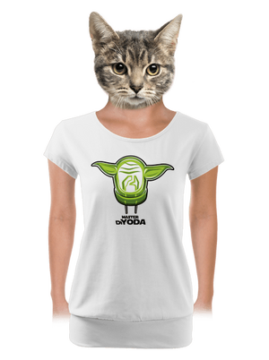 Mistr DiYoda dámske tričko s lemom White