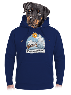 Hory ma priťahujú unisex mikina premium Navy