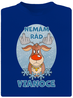 Nemám rád Vianoce pánske športové tričko Royal Blue Mal