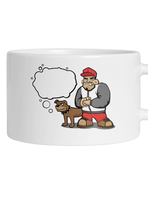 Nehryzem hrnček makronka White