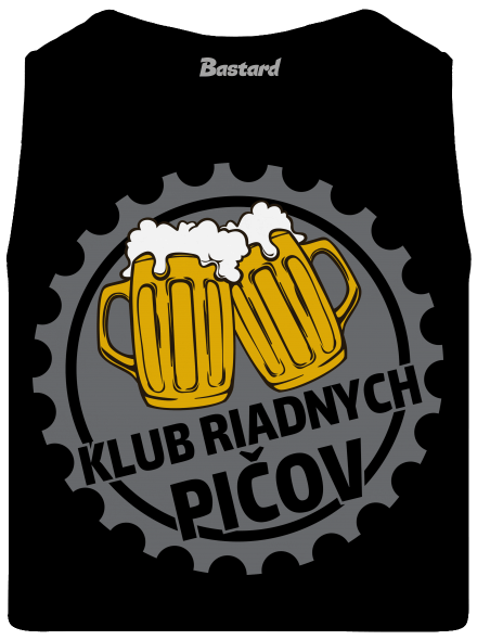 Klub riadnych pičov pánske tielko Black