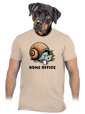 Slimákov home office pánske tričko Sand