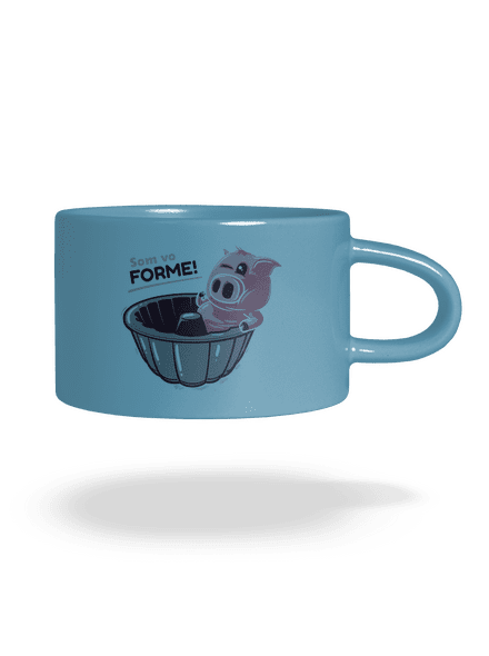 Vo forme hrnček makronka Blue Macaron