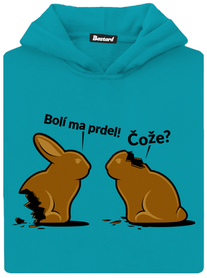 Bolí ma prdel detská mikina klokanka Hawaiian Blue