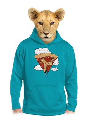 Pizzašutista detská mikina klokanka Hawaiian Blue