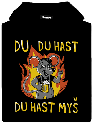 Du hast myš dámska mikina klokanka Black