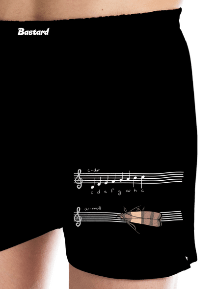 A - moll pánske trenky Black