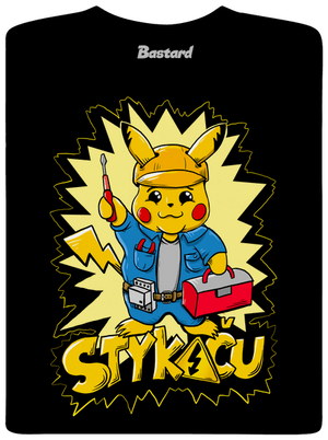 Stykaču pánske tričko Black