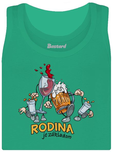 Rodina je základom dámske tielko klasické Mint Mal