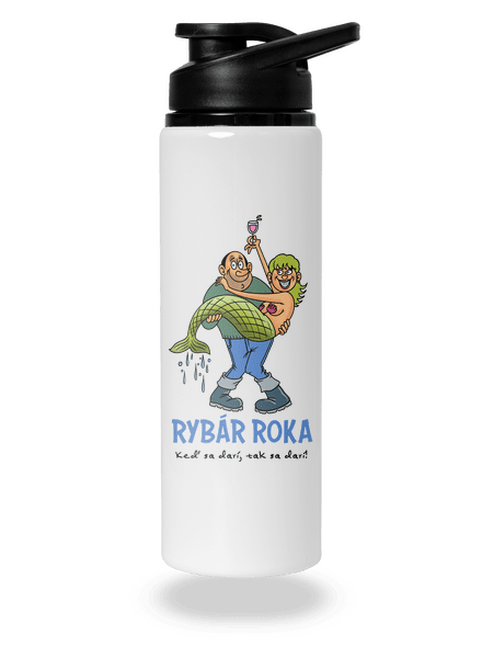 Rybár roka flaša na vodu White