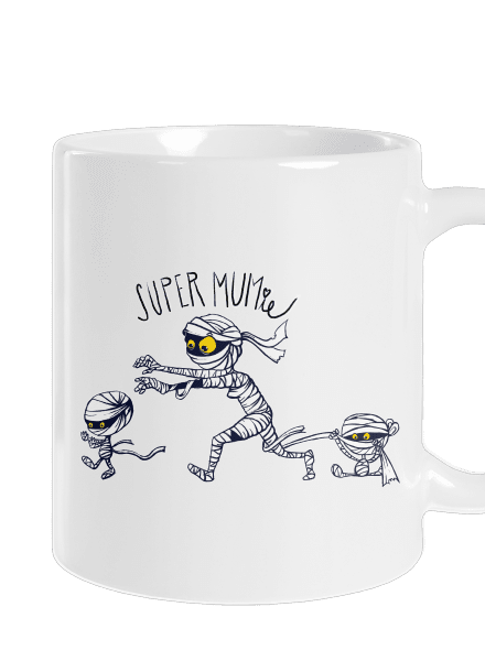 Super mumie klasický hrnček White