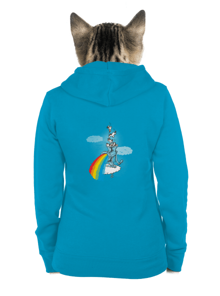 Ako vzniká dúha dámska mikina na zips Blue Atol