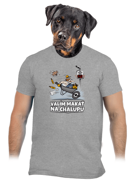 Valím na chalupu pánske tričko Sport Grey