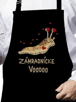 Záhradnícke voodoo zástera Black