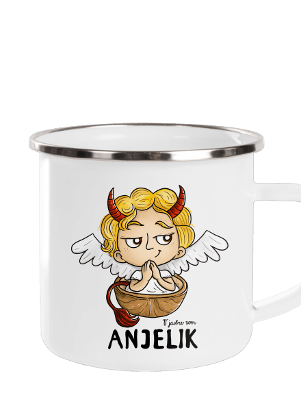 Anjelik plecháčik White