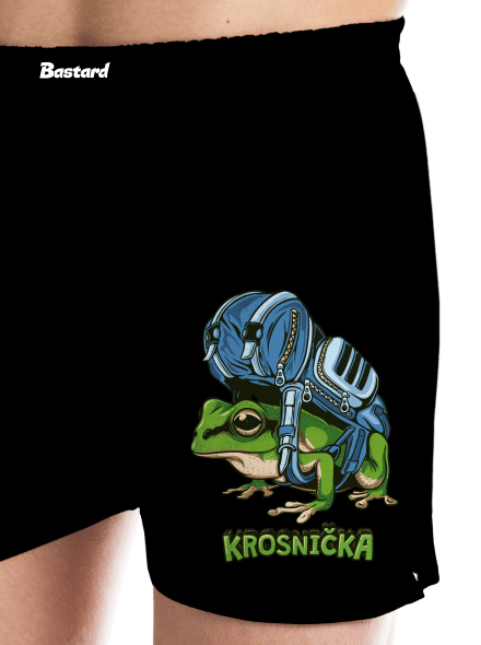 Krosnička pánske trenky Black