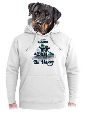 Don't worry unisex mikina premium Snowwhite