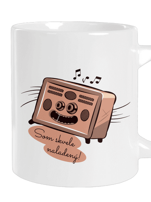 Skvele naladený veľký hrnček White