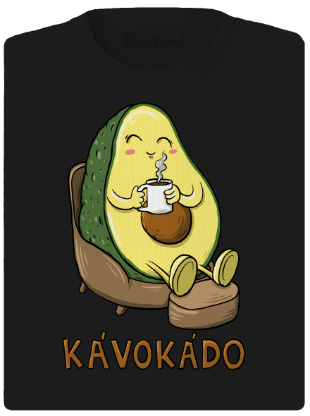 Kávokádo dámske športové tričko Black