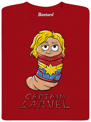 Captain Larvel pánske dlhý rukáv Red