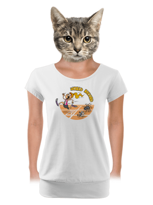 Svetový rekord dámske tričko s lemom White