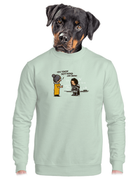 unisex mikina bez kapucne