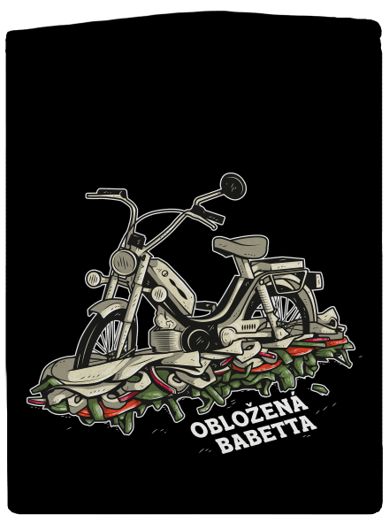 Obložená Babetta dámska mikina na zips Black