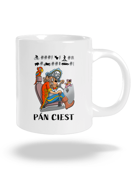 Pán ciest veľký hrnček White