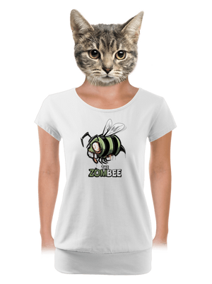ZomBee dámske tričko s lemom White