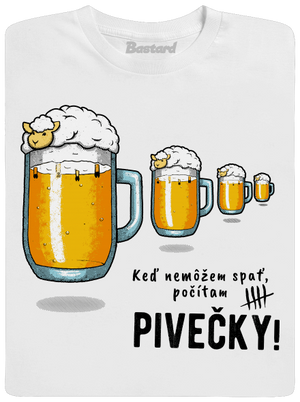 Pivečka pánske tričko White