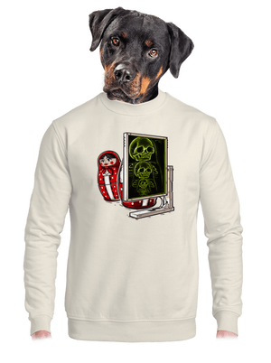 unisex mikina bez kapucne