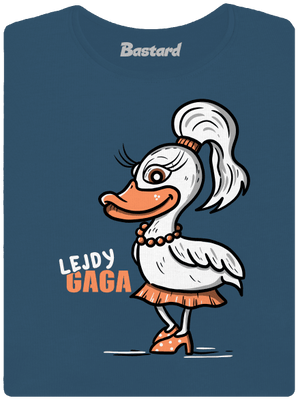 Lejdy Gaga dámske tričko prémium Petrol Blue