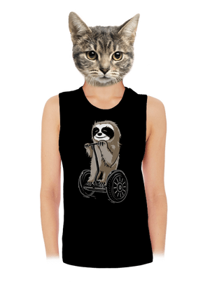 Leňoch dámske tielko voľné Black