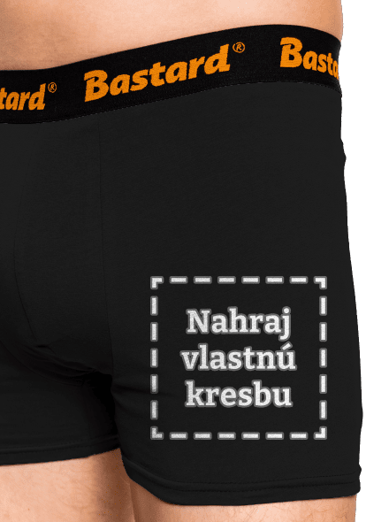 Detské kresby - Nahraj vlastnú boxerky Black