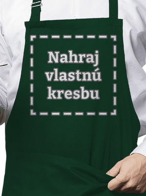 Detské kresby - Nahraj vlastnú zástera Bottle Green