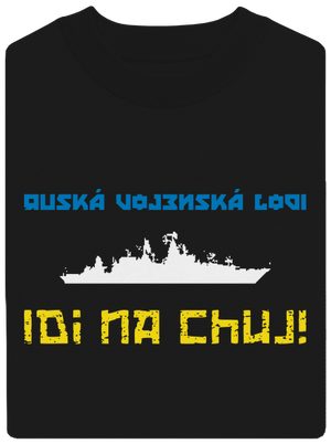 Ukrajina - Lodi idi na chuj unisex mikina bez kapucne Black