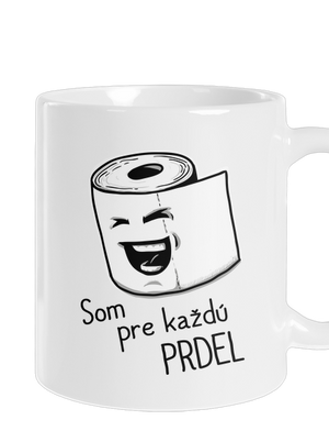 Prdel klasický hrnček White