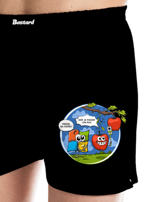 Padám iba raz pánske trenky Black