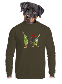 unisex mikina bez kapucne