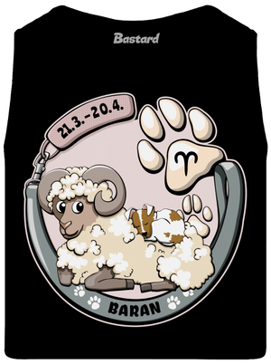 Psí horoskop: Baran pánske tielko Black