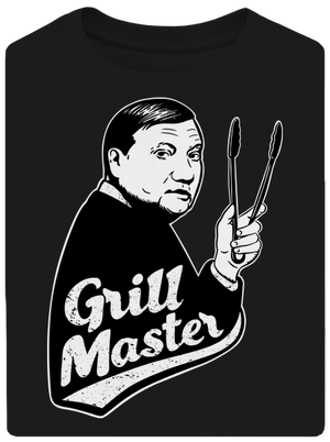 Grill master unisex tričko oversized Black