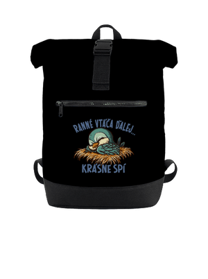 Ranné vtáča spí batoh Black