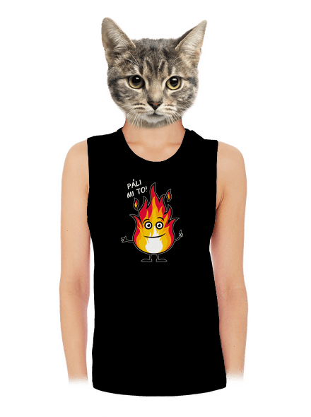 Páli mi to dámske tielko voľné Black