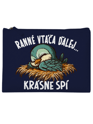 Ranné vtáča spí taštička French Navy
