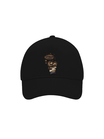 Need more coffee šiltovka baseballka Black