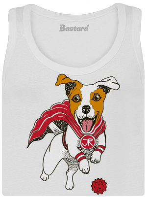 Jack Russell dámske tielko klasické White