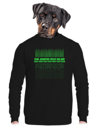 unisex mikina bez kapucne