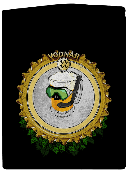 Pivný horoskop: Vodnár dámska mikina na zips Black